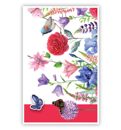 Bloemen, vogel en vlinders Bloemen, vogel en vlinders